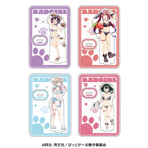 描き下ろしアクリルスタンド（アニマル水着）
