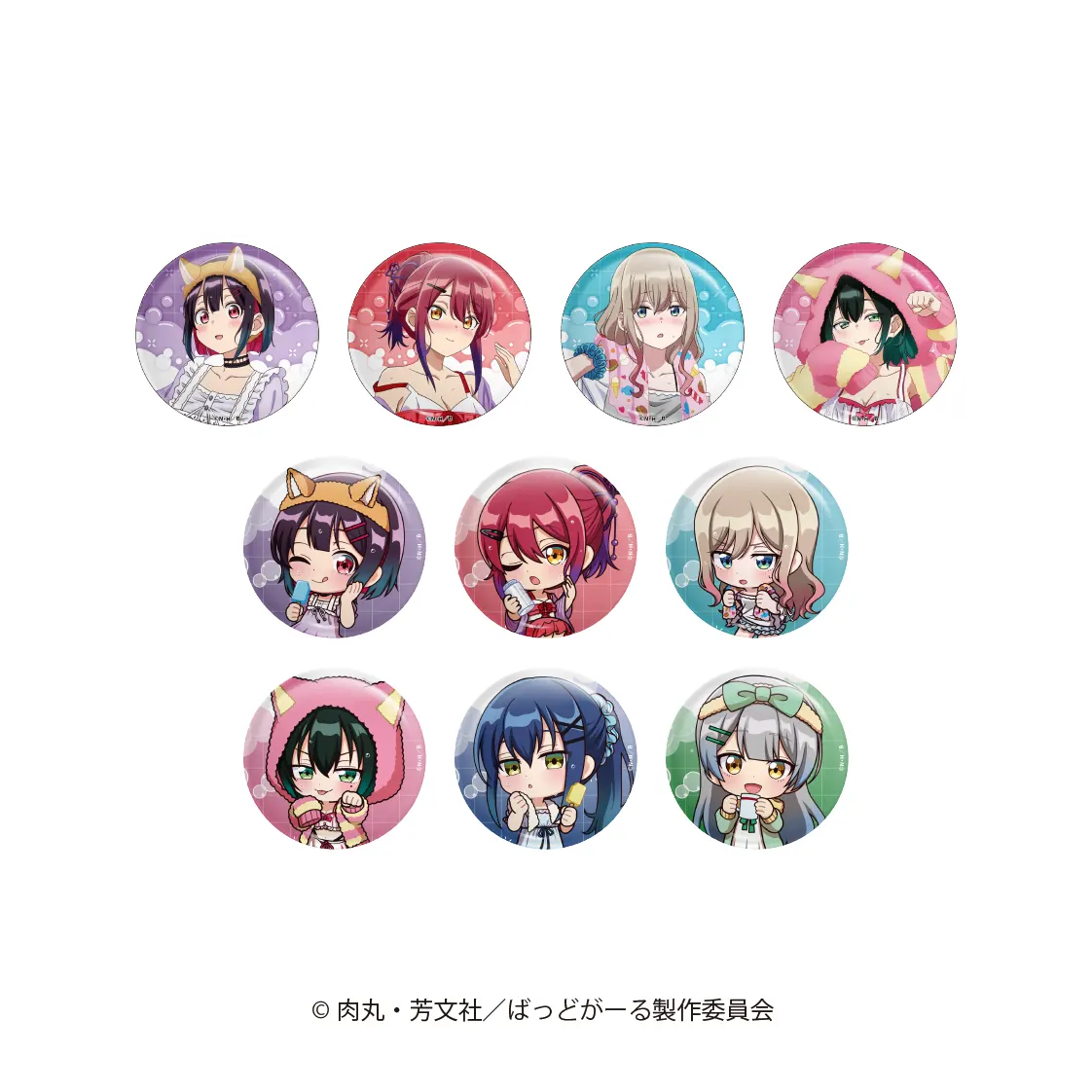 ランダム缶バッジ(お風呂上りVer.)