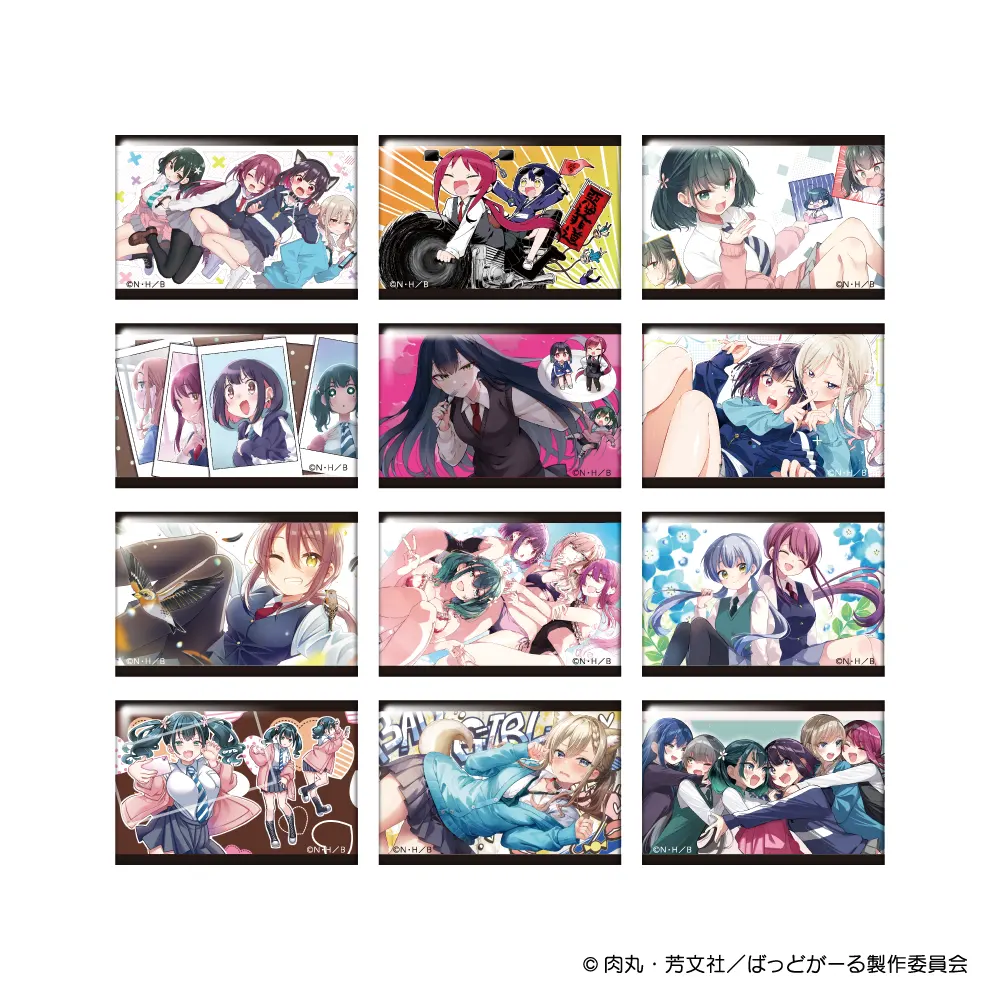 エンドカードランダムスクエア缶バッジ