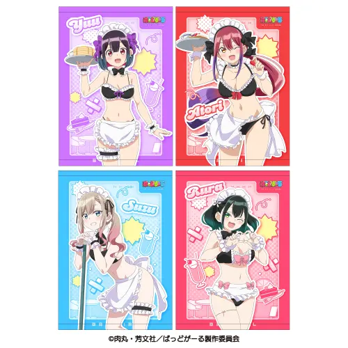描き下ろしB2タペストリー(メイド水着)Wスエード